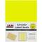 JAM Paper Neon Yellow Mailing Address Label Combo Set